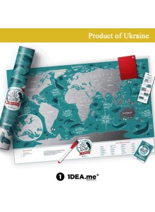 Скреч карта на моретата и океаните