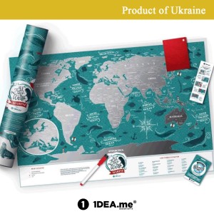 Скреч карта на моретата и океаните