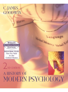C Джеймс Гудуин | История на съвременната психология