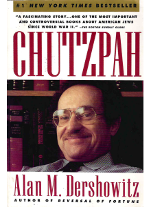Alan M. Dershowitz | Chutzpah 