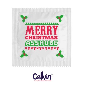 4467 Condom - Merry Christmas Asshole