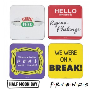 Set of 4 Coasters Friends Quotes CST4FDS01 