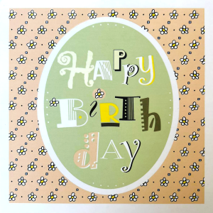 Greeting card "Happy Birthday" 