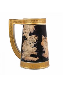 Half Moon Bay Set Di 4 Sottobicchieri Ufficiali Game Of Thrones - Con Stemmi Delle Casate E Retro In Sughero - 3