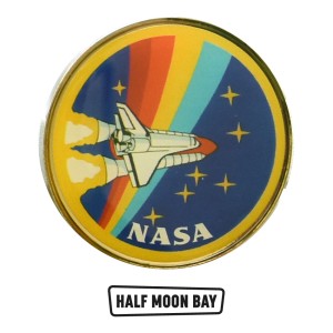 Enamel Pin Badge NASA Rocket 