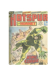 Голяма метална винтидж табела А3 "The Hotspur - Hornet and King Cobra"