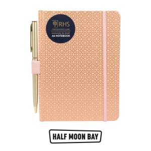 NBA6RHS02 A6 Notebook with Pen - RHS Geo Coral