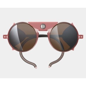 IZIPIZI Glacier G - Pale Pink - Grey Lenses with wind protection - Silver Miror
