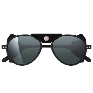 IZIPIZI Glacier I - Black - Grey Lenses and wind protection - Silver Mirror