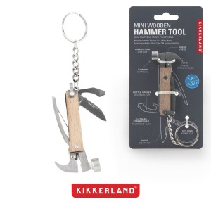 KR13-W Mini Wooden Hammer Tool Keychain
