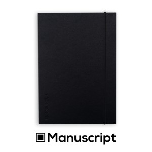 Sketchbook Manuscript A5 160 blank pages - Black Plus