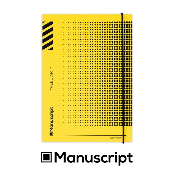 Manuscript - 160 стр. жълт Bullet Journal А5 за техническо чертане с точки 1