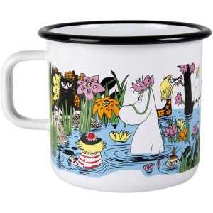 Enamel Mug Moomin Summer Trip to the Pond 800 ml.