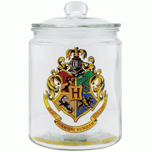 Glass Cookie Jar - Harry Potter Hogwarts