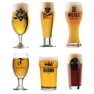 Set of 6 Beer Glasses