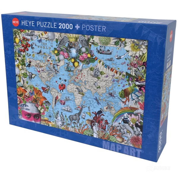 Pabuku Cards - Пъзел "Карта на странния свят" | 2000 парчета 1