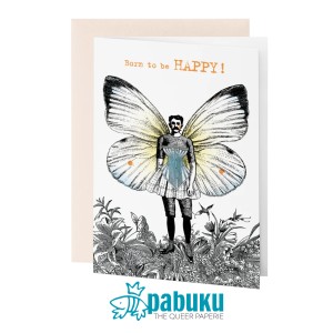 Поздравителна картичка "Born to be HAPPY!"