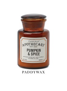 PKSP0801EU Apothecary Glass Jar Candle 226g - Pumpkin Spice