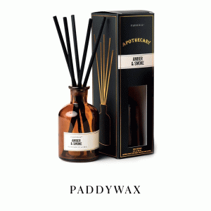 APFD0308EU Apothecary 88ml Amber Glass Diffuser - Amber and Smoke