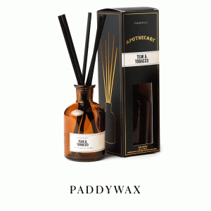 APFD0317EU Apothecary 88ml Amber Glass Diffuser - Teak and Tabacco