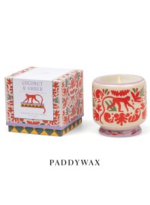 Соева свещ Падивакс А допо - керамичка форма с аромат на кокос и кехлибар