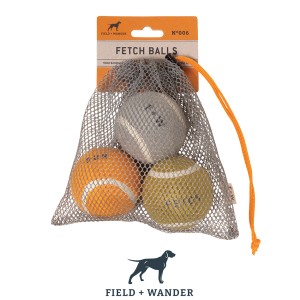 FAW006 3-Pack Fetch Balls and bag