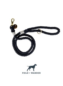 FAW010 Rope Leash - Navy blue