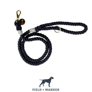 FAW010 Rope Leash - Navy blue