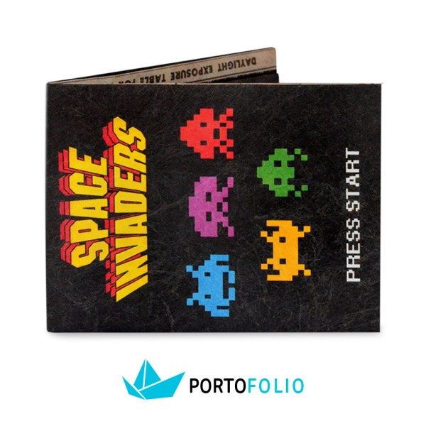 Portfolio - Непромокаемо портмоне от тайвек "Space Invaders" 1