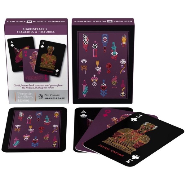 NY Puzzle Co. - Тесте карти за игра "Шекспир - трагедии и истории" 1