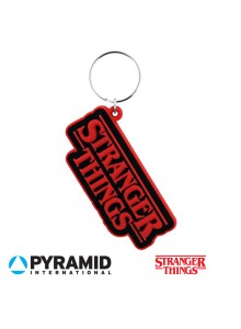 Гумен ключодържател с логото на Stranger Things