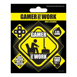 PS7414 Sticker set - Gamer at work