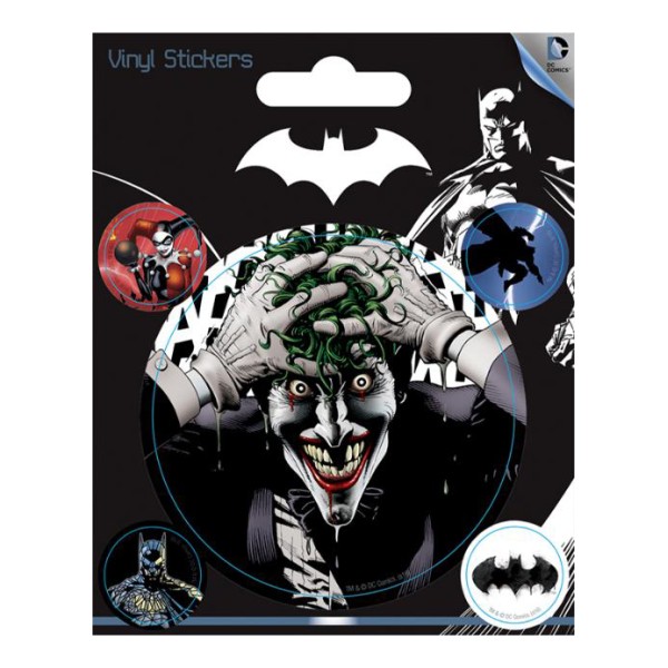 DC & MARVEL - Комплект винилени стикери с Батман, Жорека и Харли Куин 1