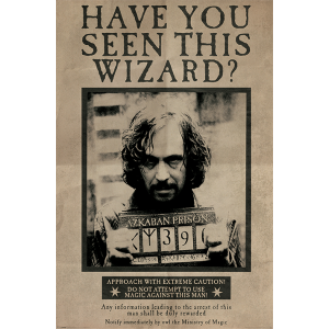 Плакат "Виждали ли сте този магьосник?"