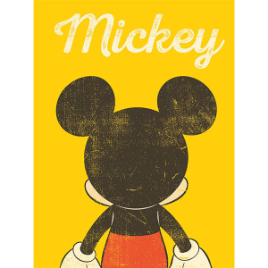 WDC100409 Canvas print Mickey Mouse (Back Distressed) 