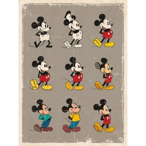 WDC92455 Canvas print Mickey Mouse (Evolution )