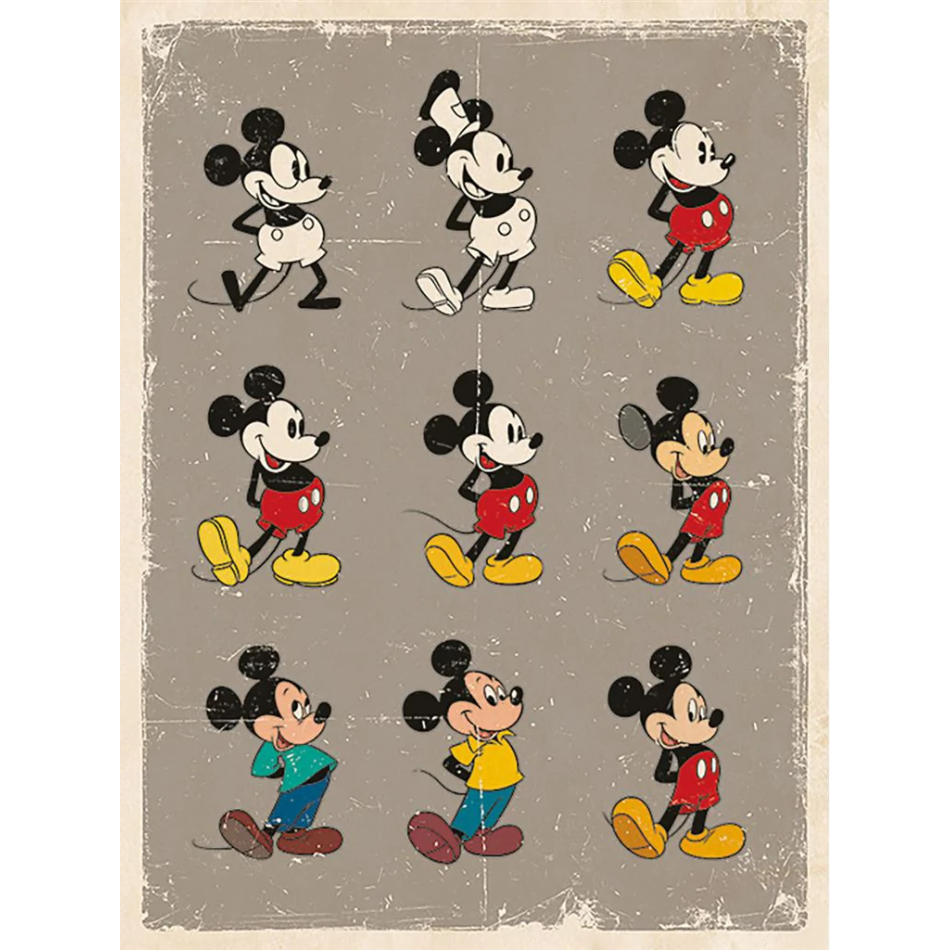 WDC92455 Canvas print Mickey Mouse (Evolution ) | Elephant Bookstore