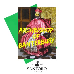 Поздравителна картичка "Архиепископът на епархията на закачките" 