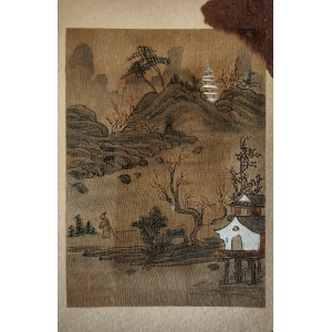 Оригинална картичка с картина от китайското пейзажно изкуство от началото на XX в. | 2 