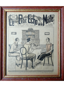 Оригинално винтидж списание за мода Le Petit Echo de la Mode | 1925-03-08 | Рамкирано