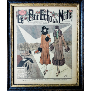Original vintage fashion magazine | Le Petit Echo de la Mode | 1925-12-13 | Framed