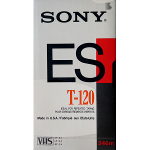 VHS Sony ES T-120 - 246 minutes 