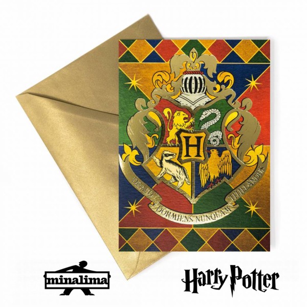 HARRY POTTER - HPCARD31 Harry Potter - Hogwarts Crest Notecard 1
