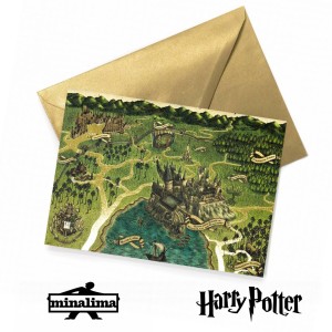 HPCARD57 Harry Potter Giftcard - Hogwarts Map
