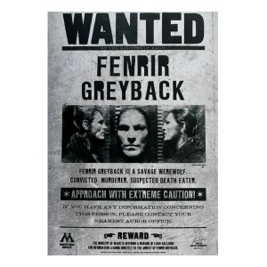 Postcard "Wanted: Fenrir Greyback"