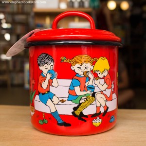 Metal Jar with lid PIPPI WITH FRIENDS