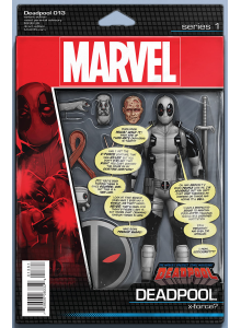 Комикс 2016-08 Deadpool 13 Action Figure Variant Cover