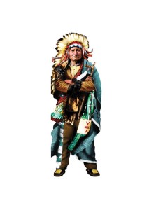 Greeting card and stickers SITTING BULL