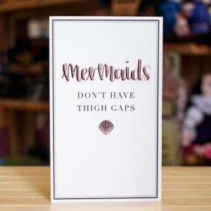 Поздравителна Картичка Mermaid Thighs 