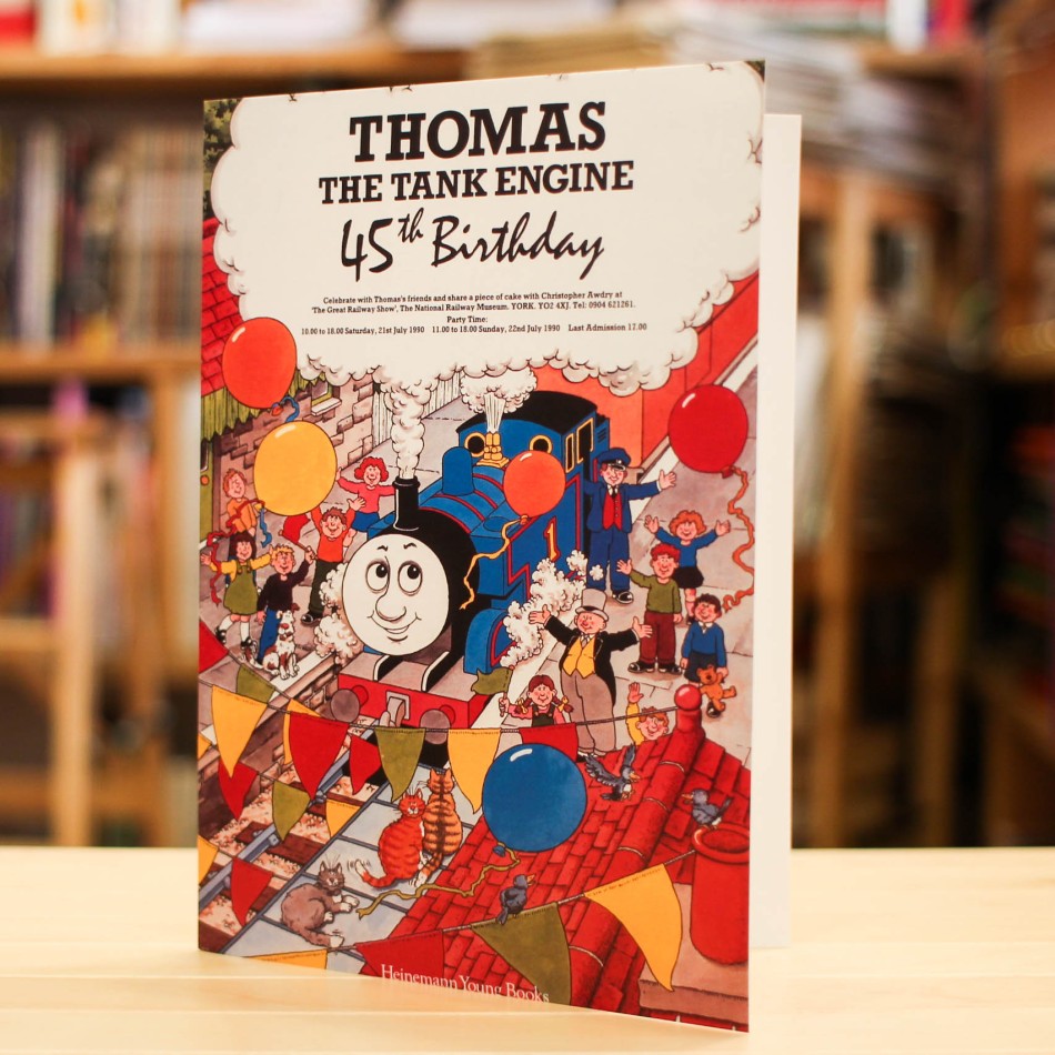 Greeting Card Thomas The Tank Engine, Thomas The Tank Bookcase